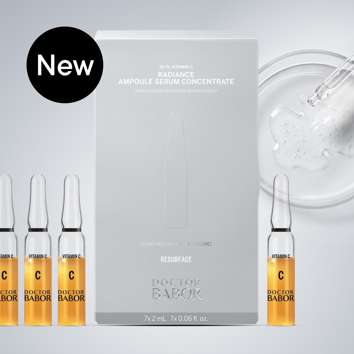 

Разглаживающие Ампулы для Сияния Кожи, 20% деривата стабильного витамина С & астаксантин