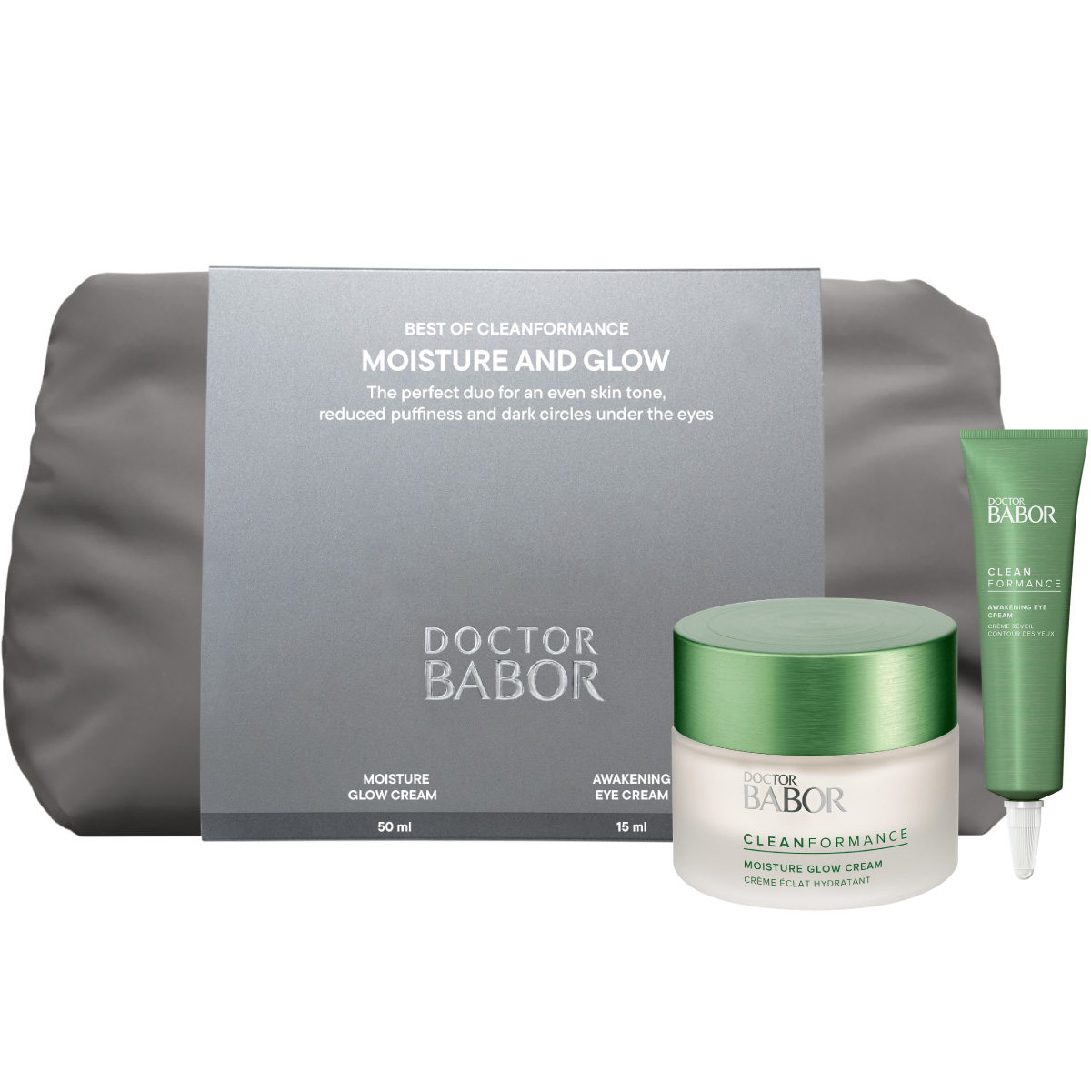 

Набор «Увлажнение и сияние», Двойной удар по тусклости и отёчности